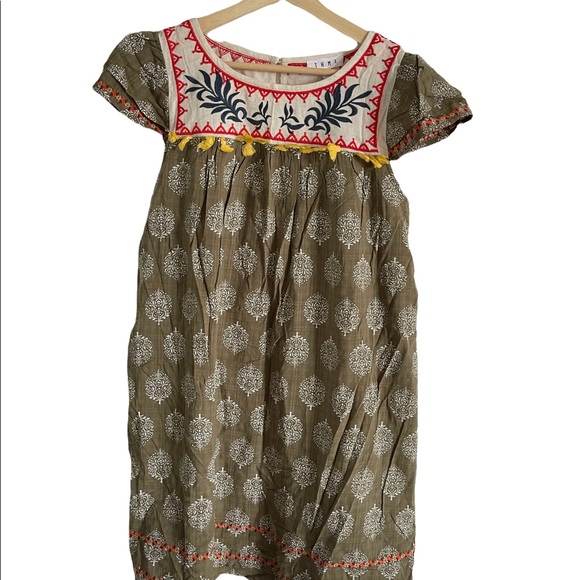 THML Dresses & Skirts - NWT THML olive embroidered dress